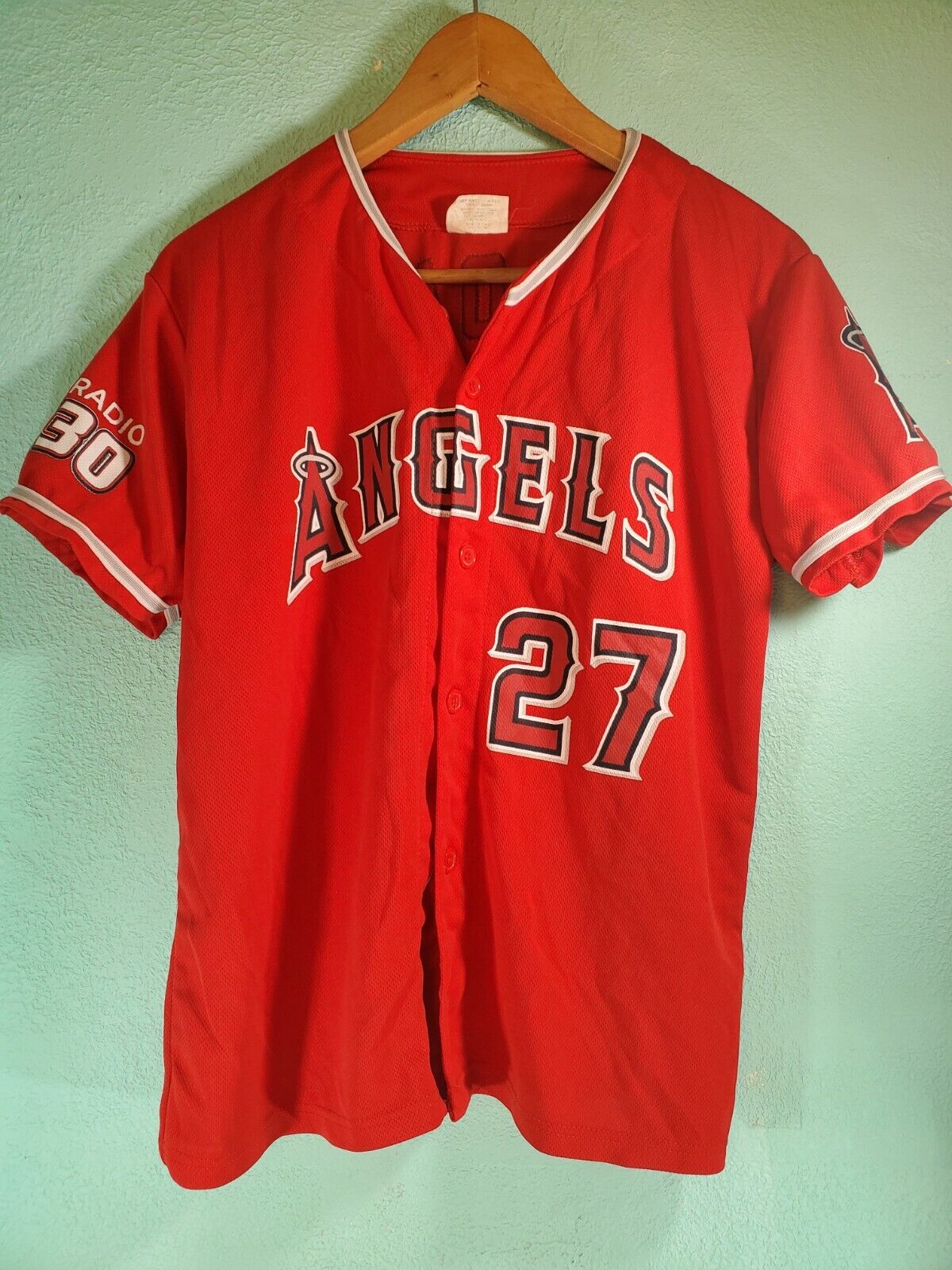 Cheap Baseball Jersey Shirts Youth Los Angeles Angels Jersey #27 Mike Trout  Jersey boys 100% Stitched Logos Kids Sports Jerseys - купить по выгодной  цене