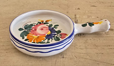 Vintage Ciotola da Cucina Castelli in Ceramica Dipinta a Mano Anni 50-60