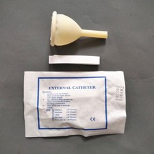 Catéter externo masculino colector de orina desechable látex bolsa de orina herramienta
