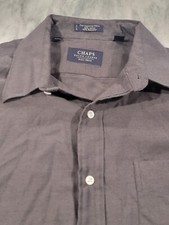 (16 32/33) Men's Chaps Ralph Lauren Dress Shirt Button-Down Gray