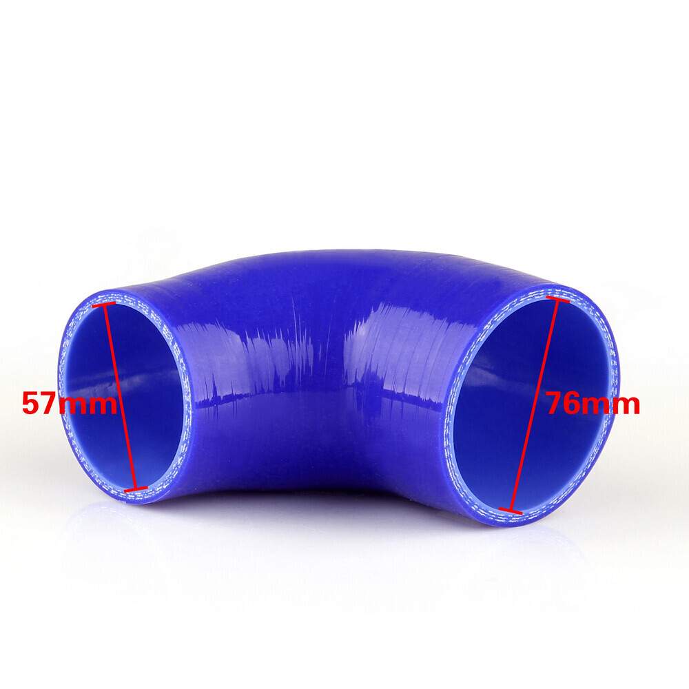 90 Degree Elbow Silicone Hose Coupler 57mm 76mm for Intercooler Turbo Intake