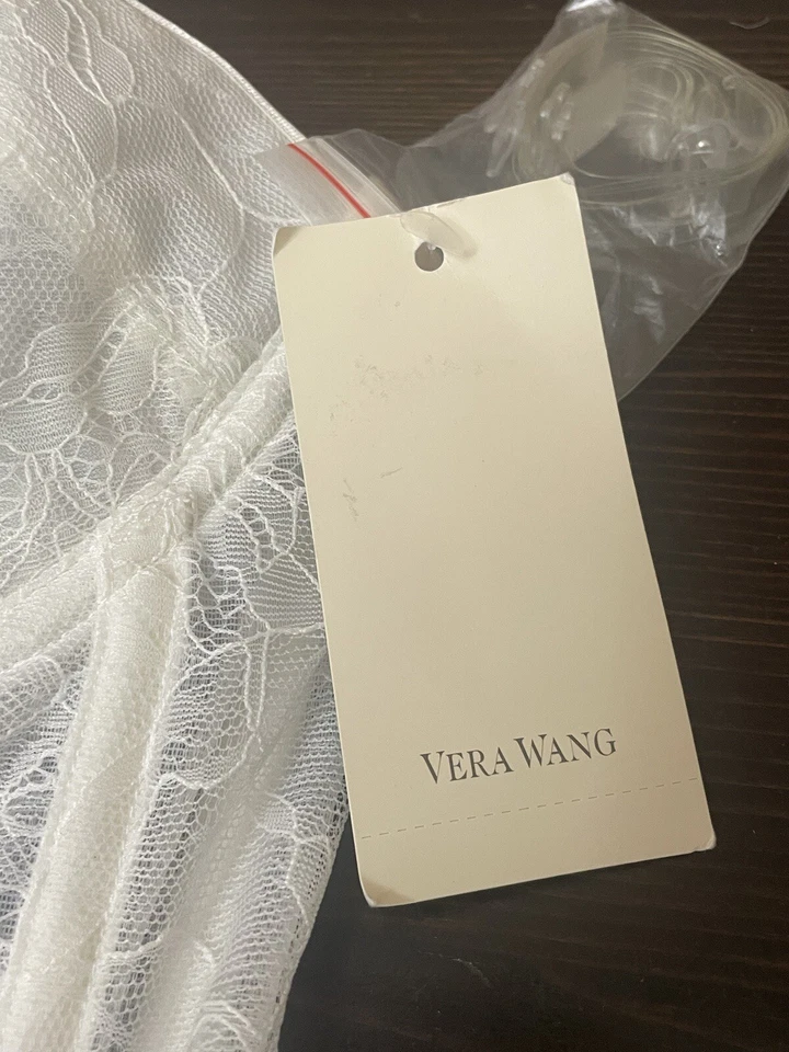 Vera Wang Corsé Bustier Blanco Talla 38B Nuevo Con Etiquetas Foto 3 de 4