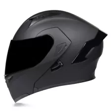 Full Face Flip Up Motorcycle Modular Helmet Integrated Motorbike Dual Visor DOT