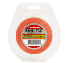 Sensi-Tak Tape Red Liner 1/2" X 12 Yard Roll for Poly Units Wigs Toupee Walker