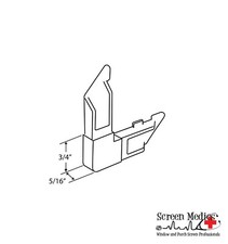 8 pack - 5/16 x 3/4 Solid Screen Frame Corner...