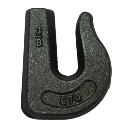 8 G70 3/8" Weld On Chain Grab Hooks Bucket Flatbed Trailer Wrecker Tow