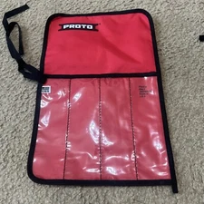PROTO J25TR55C 4 Pocket Canvas Tool Roll Red ; 10X16 FREE SHIPPING