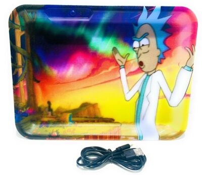 Smoking Rolling Tray LED Light Rolling Tray 27,5 x 21 cm Exp  