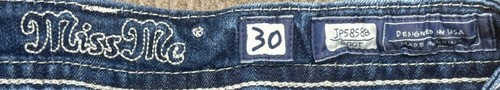 Miss Me JP5858B Boot Women's Bedazzled Jeans Size 30 (Actual 30x32.5) - Picture 3 of 11