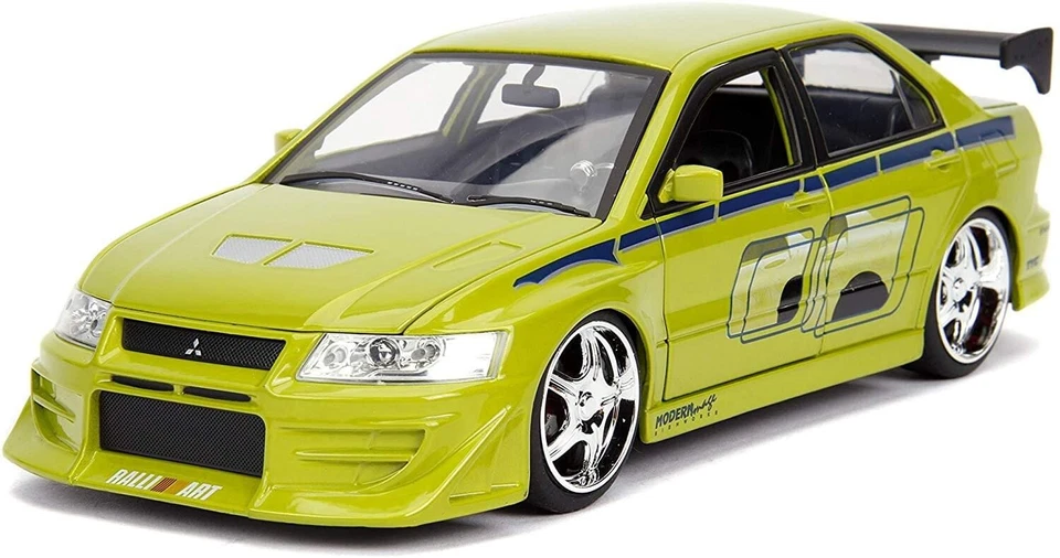 Fast & Furious BRIAN'S MITSUBISHI LANCER EVLUTION VII Die Cast 1/24 Jada Toys - Immagine 2 di 4