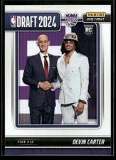 2024-25 Panini Instant Devin Carter ROOKIE DRAFT NIGHT 1/298 SP Kings #DN-12 RC