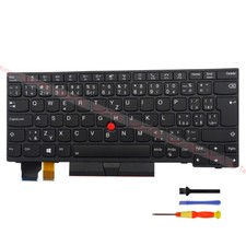 Black Backlit Czech Slovak Keyboard for Lenovo Thinkpad X13 Gen1/L13 Gen2/S2 5th