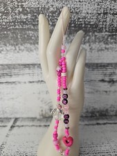 Unique Angel Beaded Cell Phone Wrist Strap With Charms . Quantity 1.