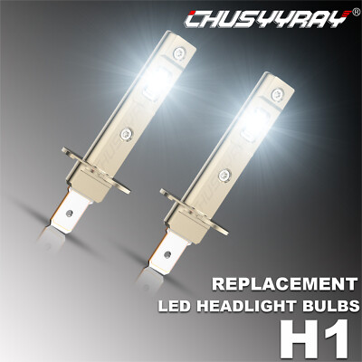 H1 LED Headlight Bulbs conversion Kit High Low Beam Super Bright 6500k White US
