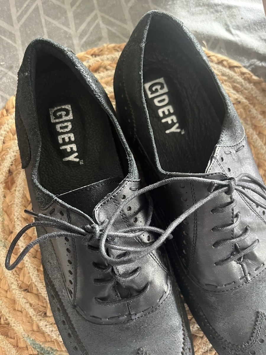 Gdefy Gravity Defyer Black Dress Oxford Mens Shoes Sz 12.5 M  display picture 2