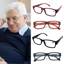 Women Men Presbyopic Reading Glasses Black/Brown Magnifier Diopter Glasses New
