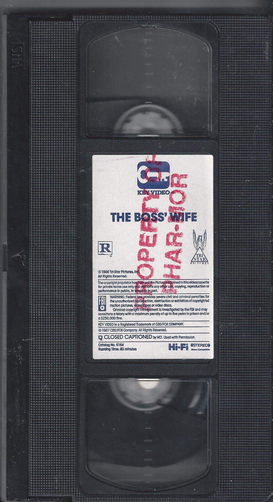 The Boss Wife (VHS, 1987) for sale pic