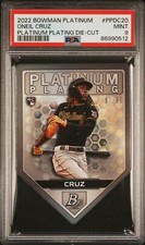 2022 Bowman Platinum Platinum Plating Die-Cut #PPDC20 Oneil Cruz RC /99 PSA 9