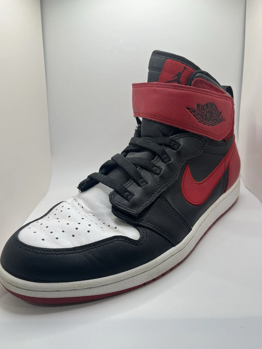 NIKE Shoes Sz 12 - Red/White Jordan 1 High FlyEase Leather Black NIKE Shoes Sz 12 - Red/White Jordan 1 High FlyEase Leather Black