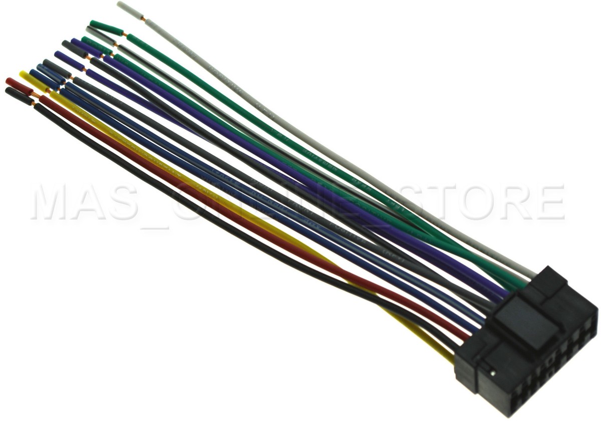 Wire Harness For Sony CDX-GT700HD CDXGT700HD Car Stereo - Aftermarket Replacement Harness
