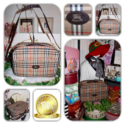 ATYPICAL BURBERRYS LONDON NOVA CHECK CARRY-ON MESSENGER LUGGAGE! (XL)