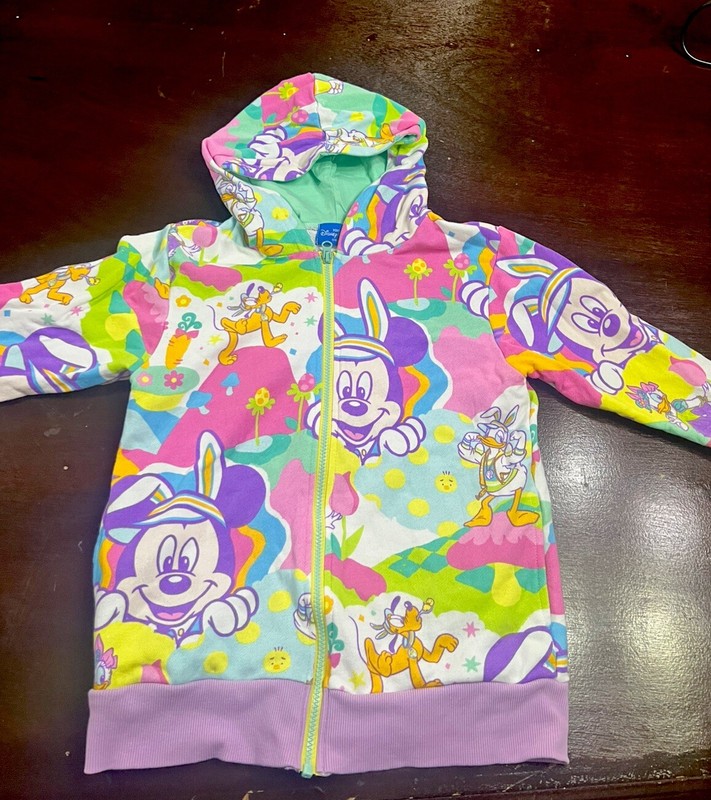 All-OverPattern Hoodie Full Color M Size Disney EasterTokyo Resort Mickey Mouse