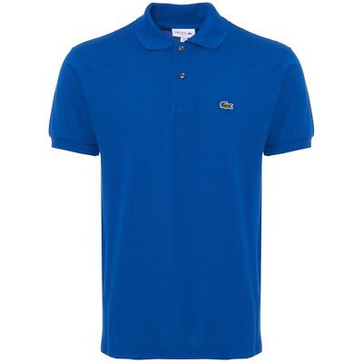 Lacoste L1212 Classic Fit Piqué Polo Blue Size 6/XL Authentic | eBay