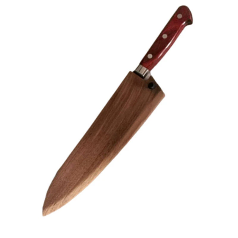 8 9 10 inch Japanese Gyuto Chef Knife Wood Sheath Saya Chef Knife Guard Case Bag
