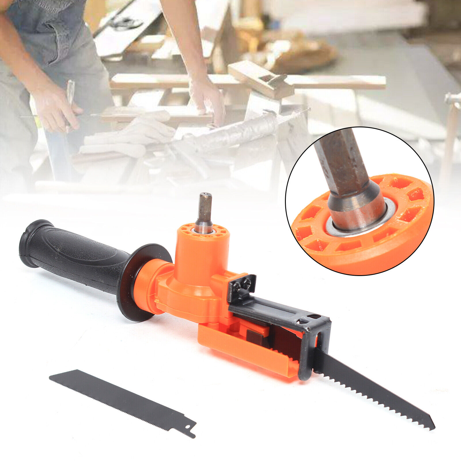 Electric Reciprocating Saw Adapter Woodworking Cut Power Drill S