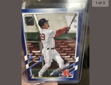 2021 Topps Series 1 Blue Parallel Bobby Dalbec Rookie Boston Red Sox Base Card