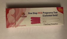 Yiderbo One Step HCG Pregnancy Test 99 accurate 1 Test /Bag 3 Tests/Box