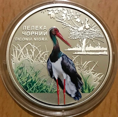 Ucraina - SET COMPLETO di 4 Monete 5 HRYVEN 2021 - 2024 ""Fauna"" a colori - UNC - Foto 6 di 6