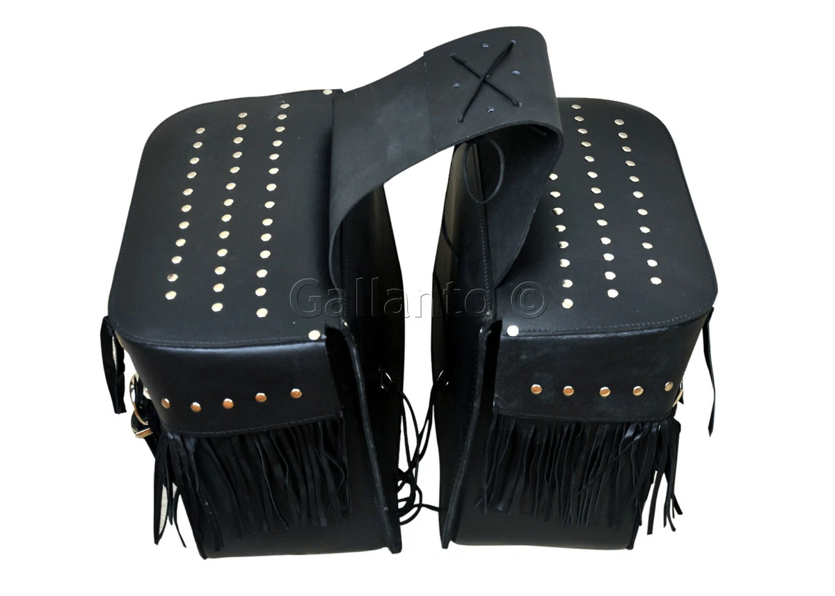 507 Fringe Tassle Motorcycle Leather Saddle Bag eBay