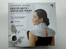 Sharper Image Heated Neck and Shoulder Wrap,  Hot or Cold Weighted Comfort