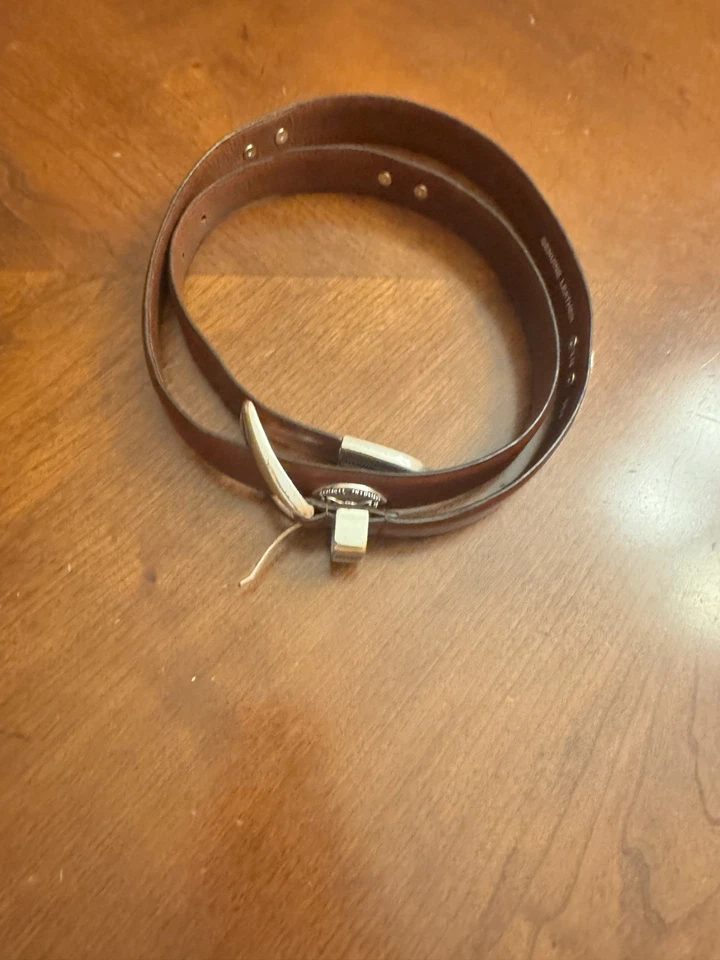 Brown Leather Belt With University of Texas Longhorns National champion sz  44 - Image 2 of 4