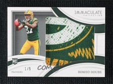 2022 Panini Immaculate Rookie Shoe Relics Socks 1/5 Romeo Doubs #RL-RDO qf8