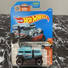 2016 Hot Wheels #145 HW Hot Trucks 5/10 BAD MUDDER 2 Aqua w/Chrome Beadloc Rims