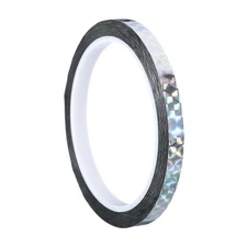 8mmx50m Prism Tape Holographic Reflective Adhesive Craft Decoration Silver