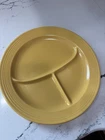 Homer Laughlin Vintage Fiesta Divided Grill Plate Yellow 10.5”
