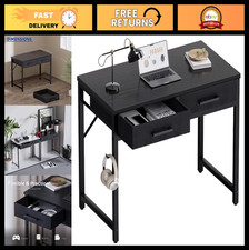 Compact 32" Computer Desk with 2 Drawers - Ideal for Bedroom, Study, Home Office