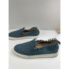 Vince Camuto VC Bimmy Casual Blue Stretch Flat Slip-On Skate Sneaker Size 7