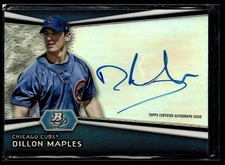 2012 BOWMAN PLATINUM AUTO DILLON MAPLES CUBS