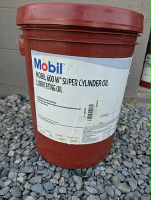 MOBIL 101923 Gear Oil 600W Super Cylinder Pail 5 gal 4DNJ6