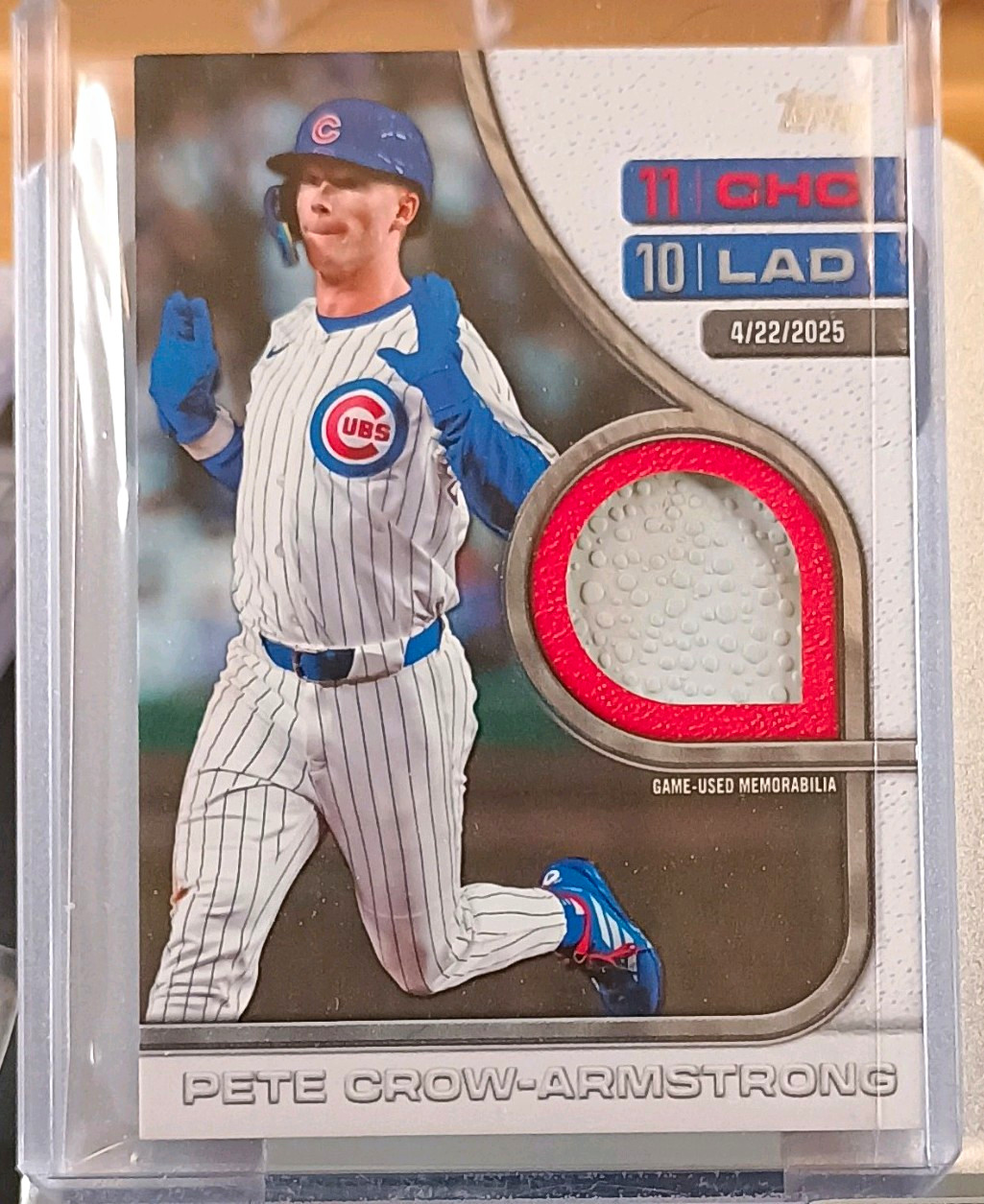Topps 2026 Pete Crow-Armstrong RTB-PC Chicago Cubs Game-Used Memorabilia