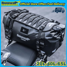 Rhinowalk Motorcycle Saddle Bag 20L/40L/65L Waterproof Motor Tail Seat Storage