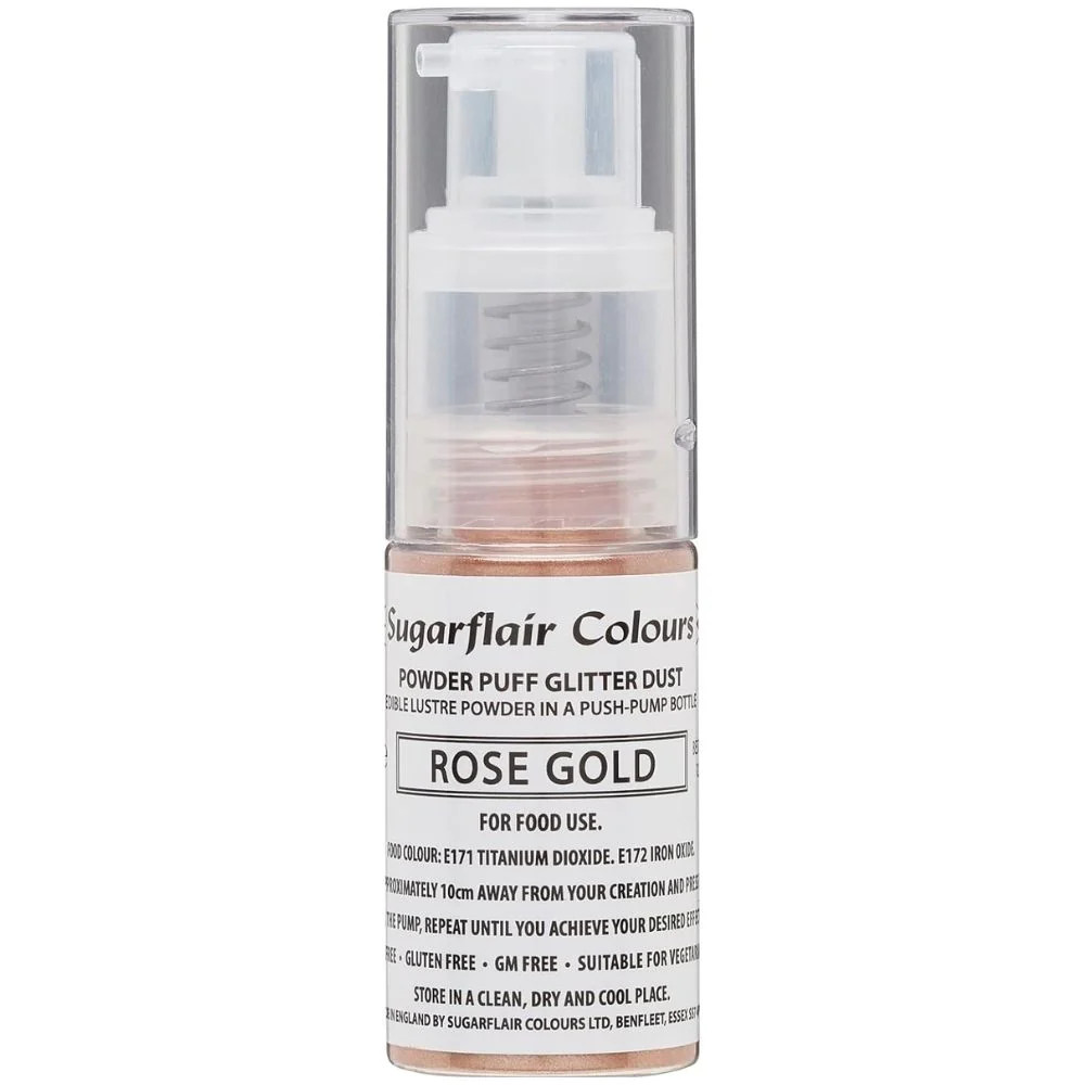 Glitter Dust Non-Aerosol Pump Spray - Rose Gold
