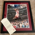 Michael Jordan Autographed Framed 16x20 Photo Upper Deck UDA