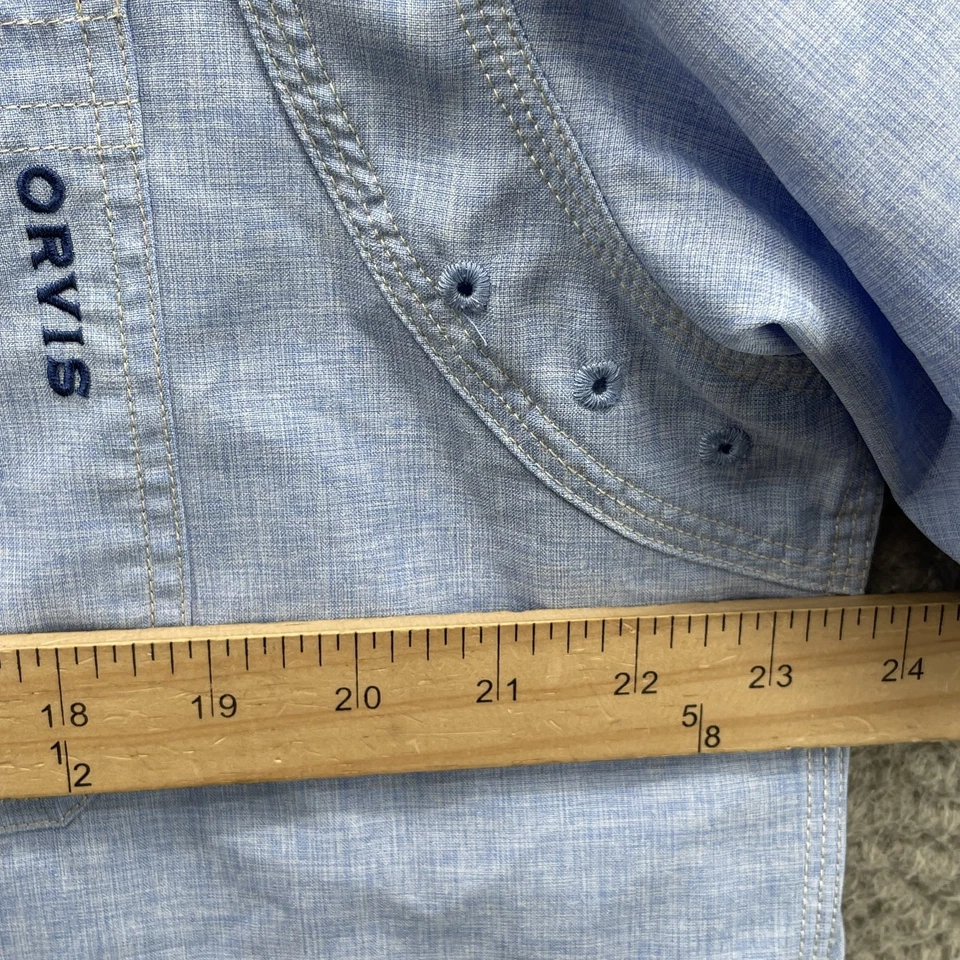 Orvis Shirt Men Large Active Fishing Workwear Performance Outdoors Gorpcore Camp - Image 4 of 4
