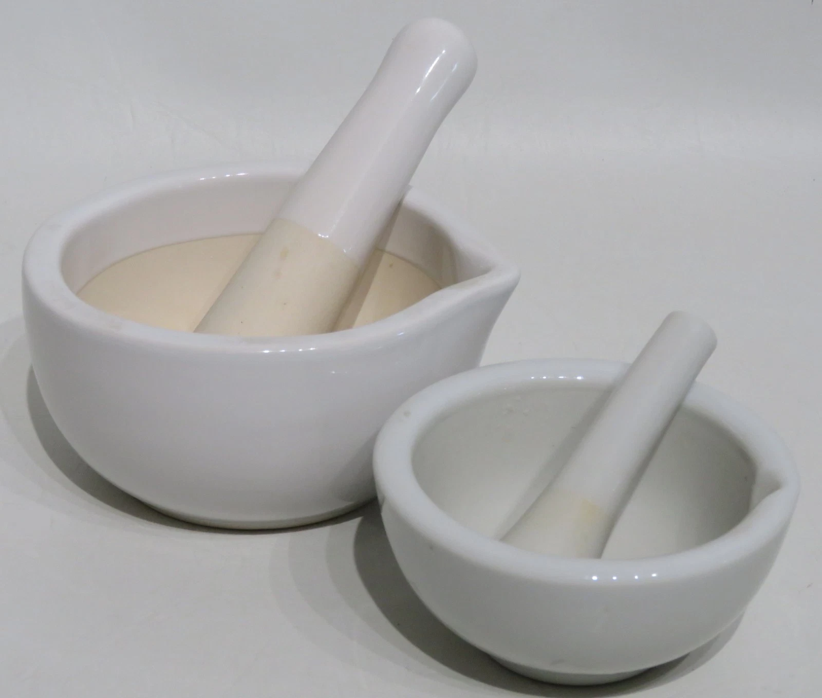 Mortar & Pestle Pair 4½" & 3½" Mortar Manual Stone Grinder