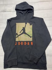Jordan Hoodie Boys XL 13-15 Yrs Black Camo Jumpman Pullover Fleece Sweatshirt